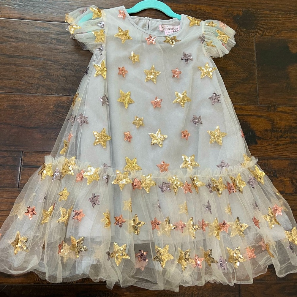HALABALOO SEQUIN STAR DRESS size 5